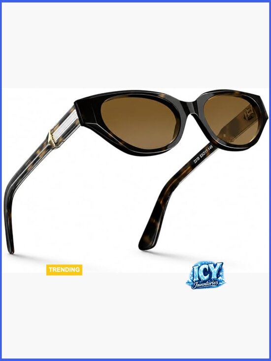 Retro Narrow Cat Eye Sunglasses with Polarized UV Protection Acetate Frame main image 4